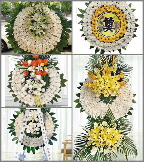 湖北武汉市新洲区徐古镇乌钵窑村花圈速递