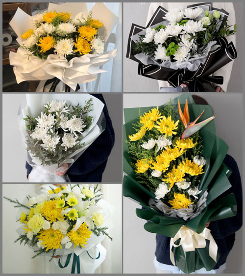 湖北武汉市新洲区徐古镇乌钵窑村白事花束代送